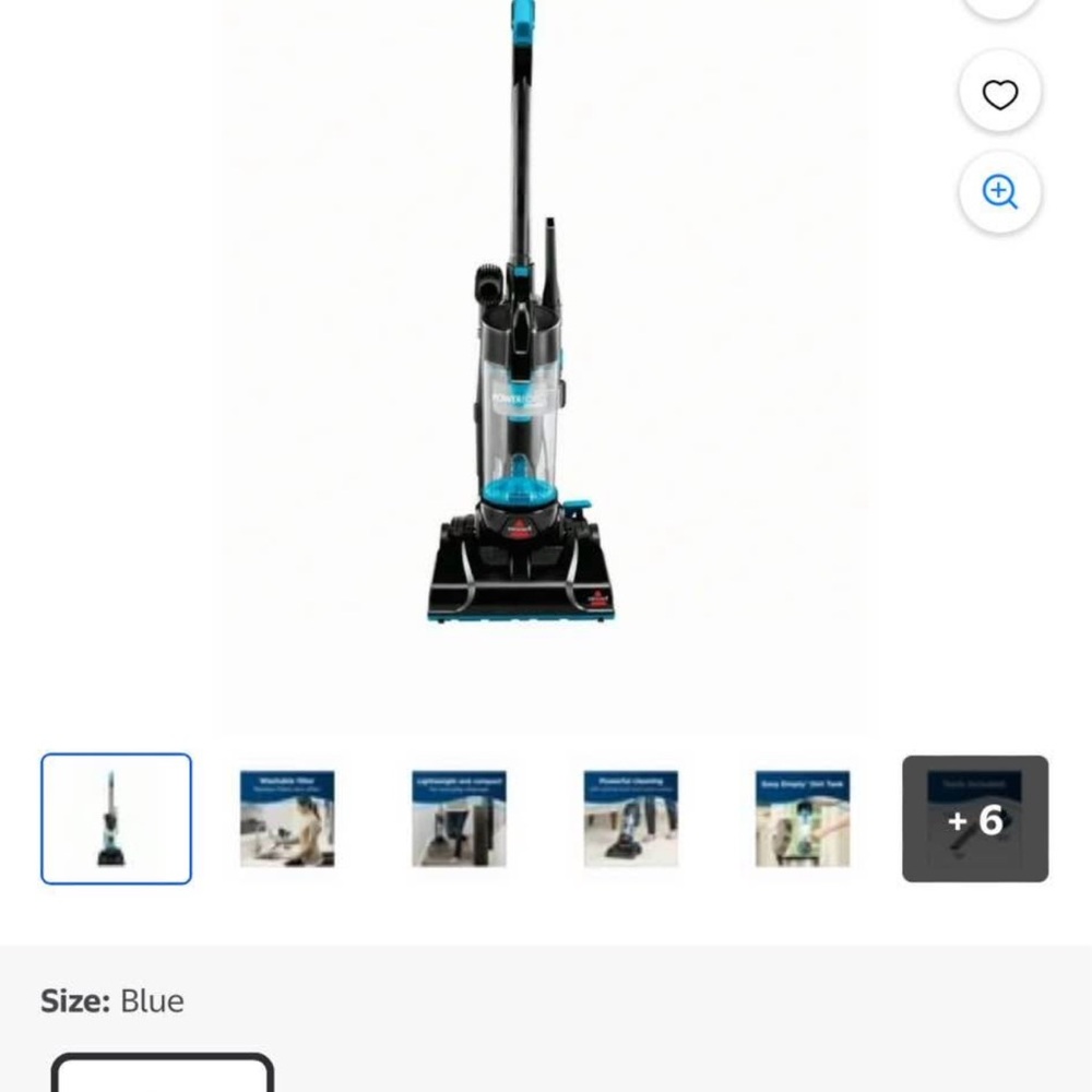 Bissell PowerForce Vacuum - Black and Teal - Picture 3 of 3